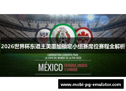2026世界杯东道主美墨加锁定小组赛席位赛程全解析
